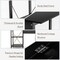 Costway Rolling Computer Desk Folding Writing Office Desk Storage Shelves Black